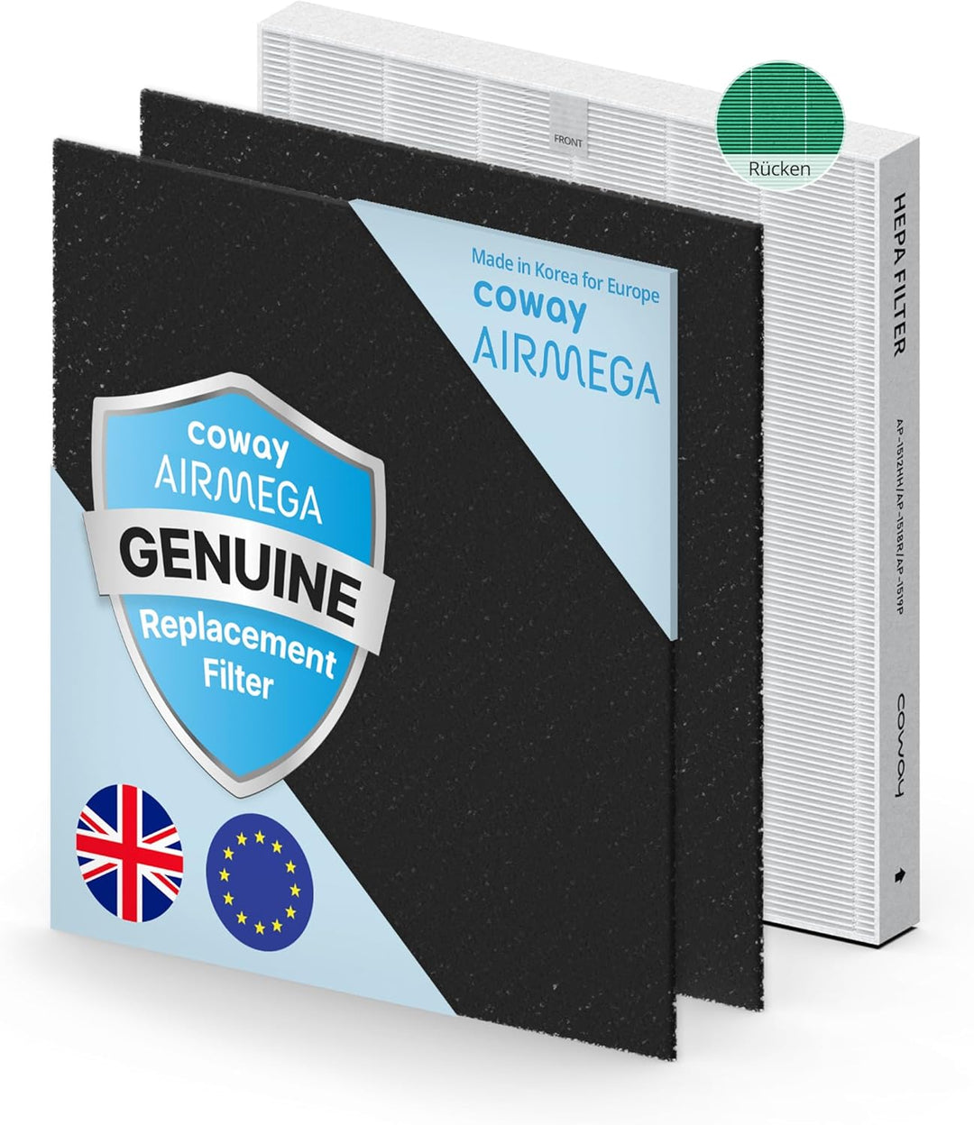 Coway Filterset für Luftreiniger AP-1512HH Mighty und AP-1518R Airmega200M