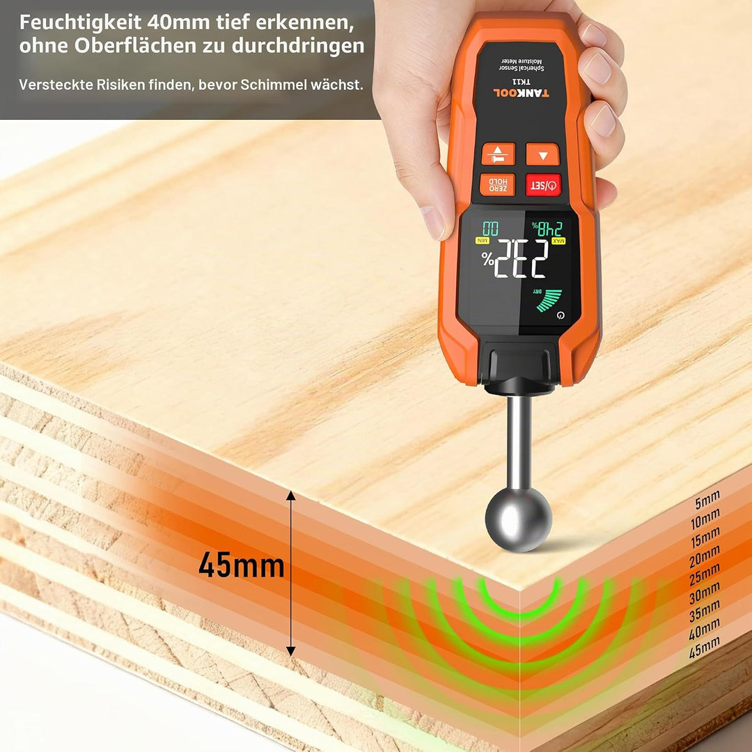 Wandfeuchtigkeitsmesser, Ein Zerstörungsfreies Feuchtigkeitsmessgerät, Geeignet Für Holz, Wände, Dec