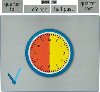 Betzold 87568 - Teaching Clock: What’s the time? - Lernuhr in Englisch, Sprachunterricht, Uhr, Uhrze