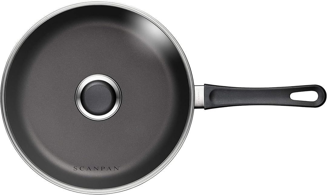 SCANPAN Classic Schmorpfanne mit Deckel 26 cm | Stratanium Antihaftbeschichtung | Pfanne für Ceran-
