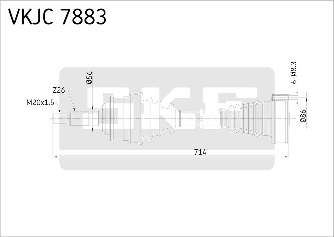 SKF VKJC 7883 Antriebswelle