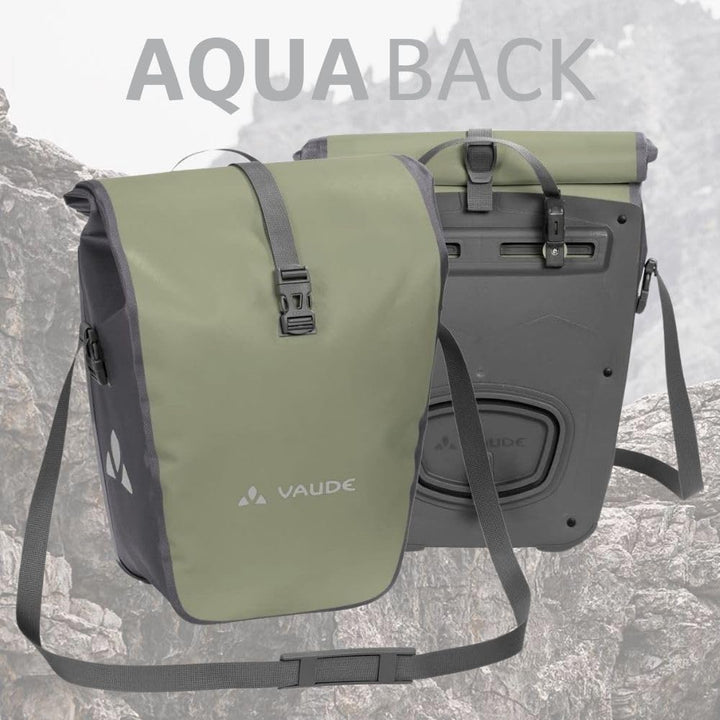 VAUDE Fahrradtaschen für Gepäckträger Aqua Back 2x24L, 2 x Hinterradtaschen wasserdicht, Fahrrad Gep