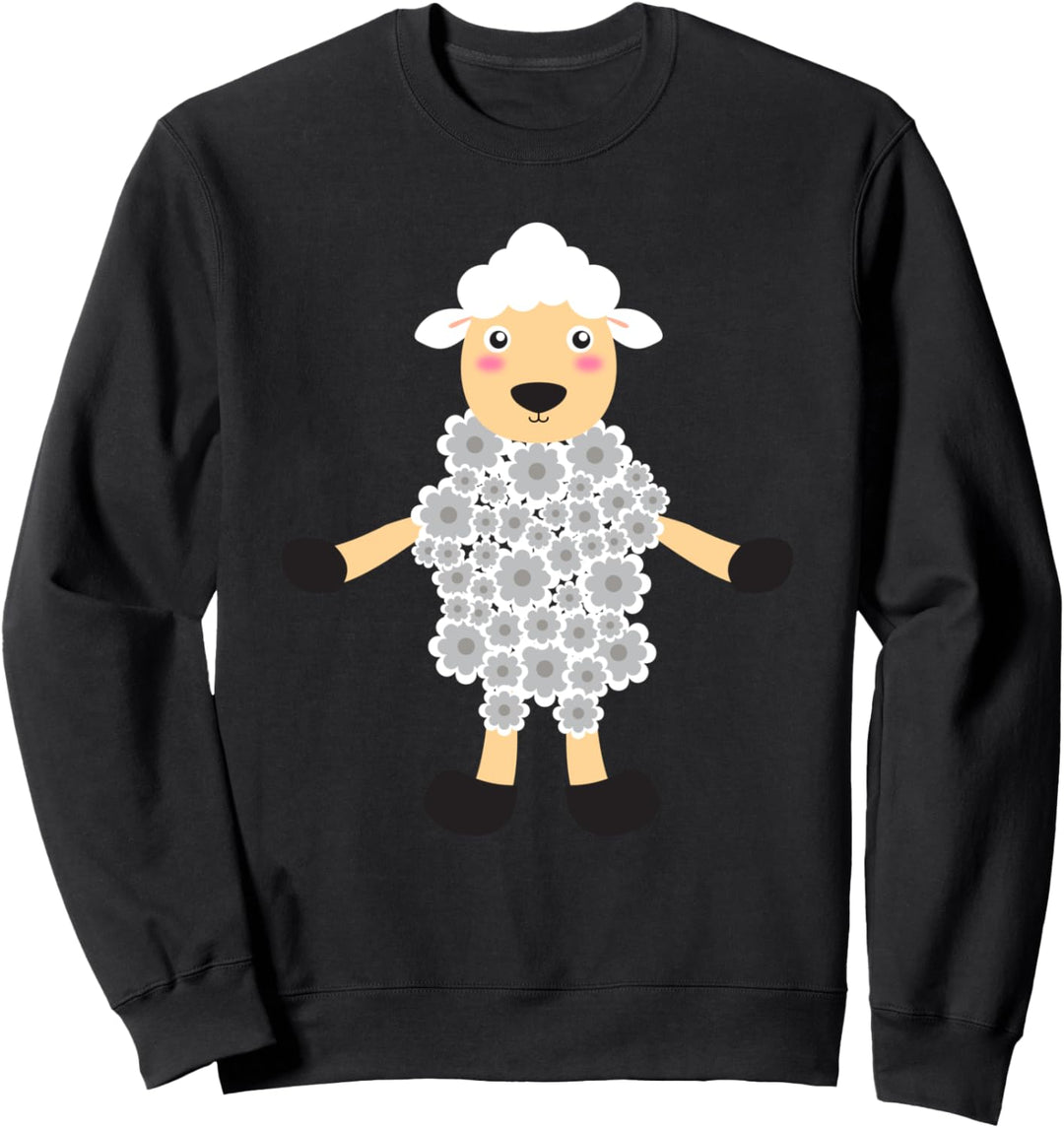 Blumen Schaf Wolle Natur Tier Geschenk Sweatshirt