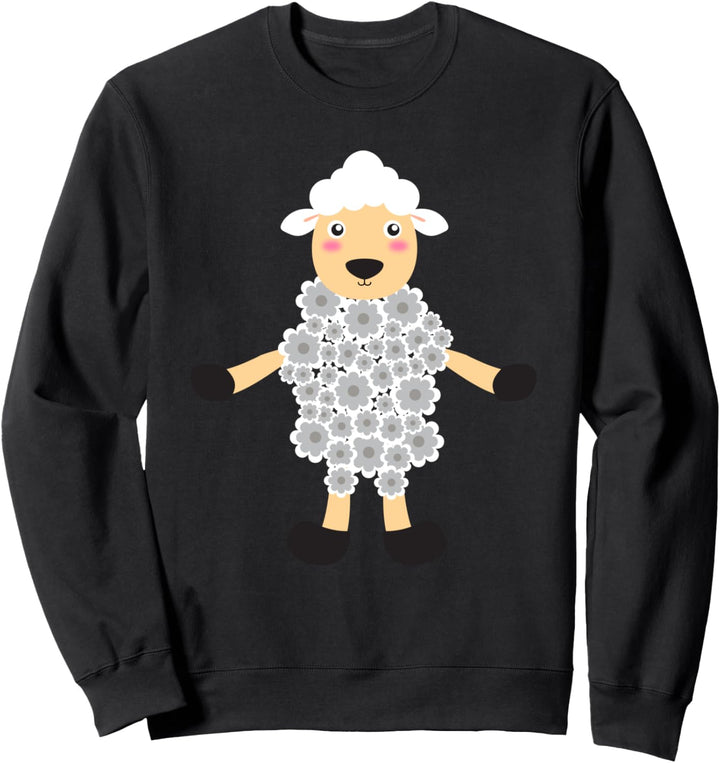 Blumen Schaf Wolle Natur Tier Geschenk Sweatshirt