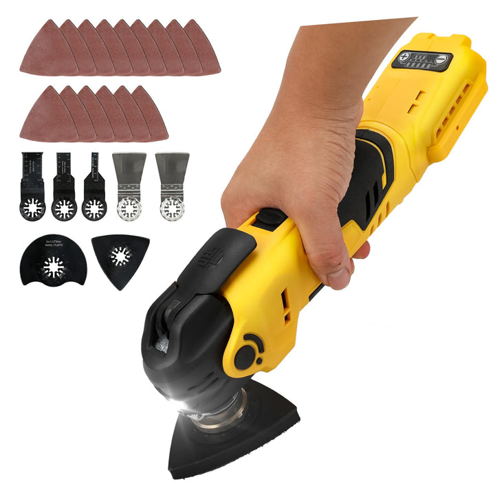 Akku Multifunktionswerkzeug für Dewalt 18-20V, Oszillationswerkzeug Akku Bürstenlos Motor Multitool