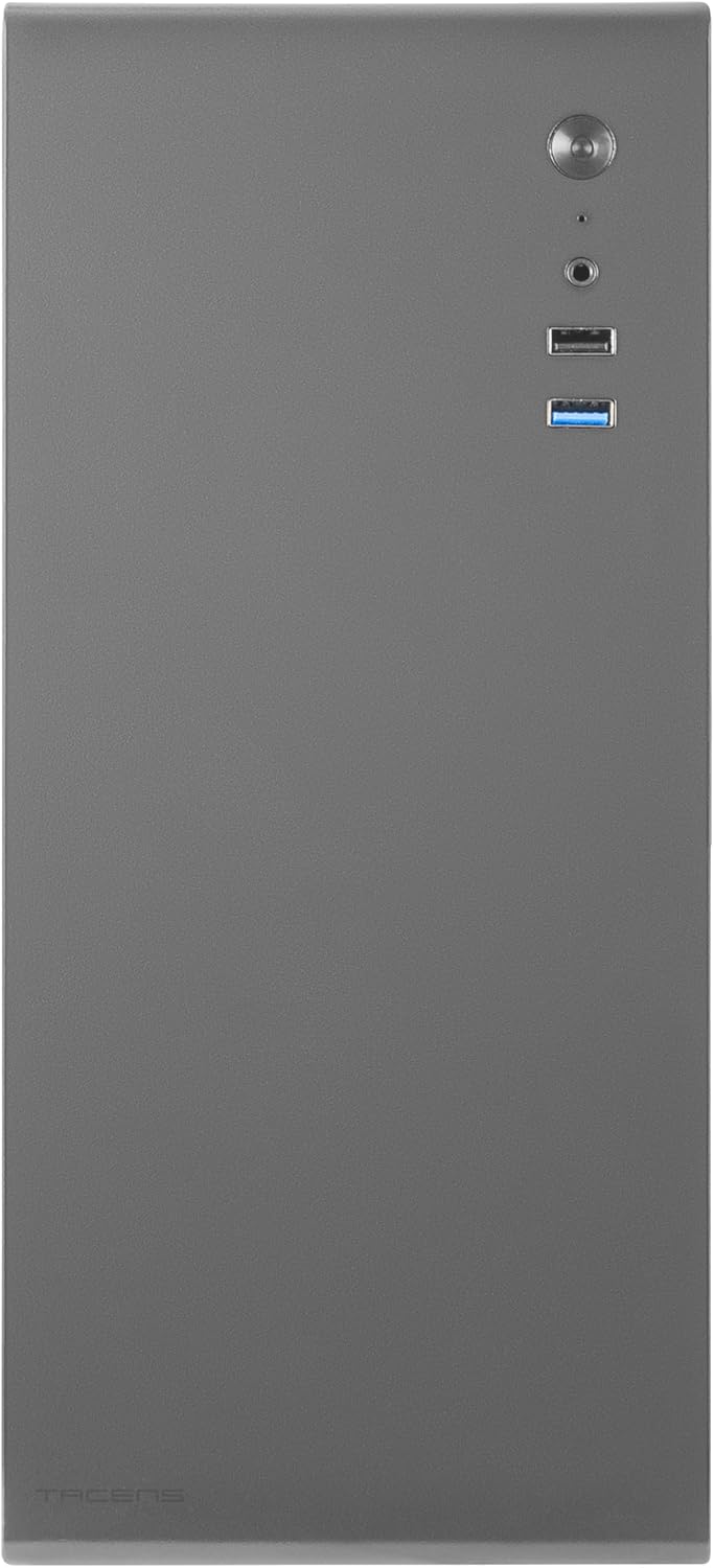 biomag Tacens NOVAX, Ultra-kompaktes Micro-ATX PC-Gehäuse, Ultra-Robustes Ganzmetall-Design, 1x 80mm