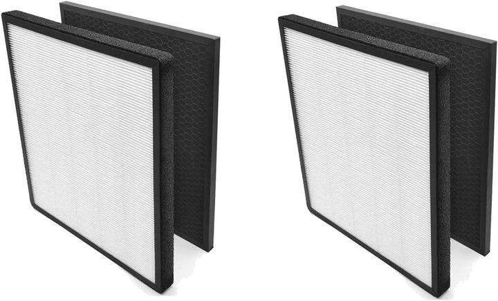 2X HEPA-Kombifilter & Aktivkohlefilter Set, Filter Kit kompatibel mit Levoit LV-PUR131 LV-H131 LV-13