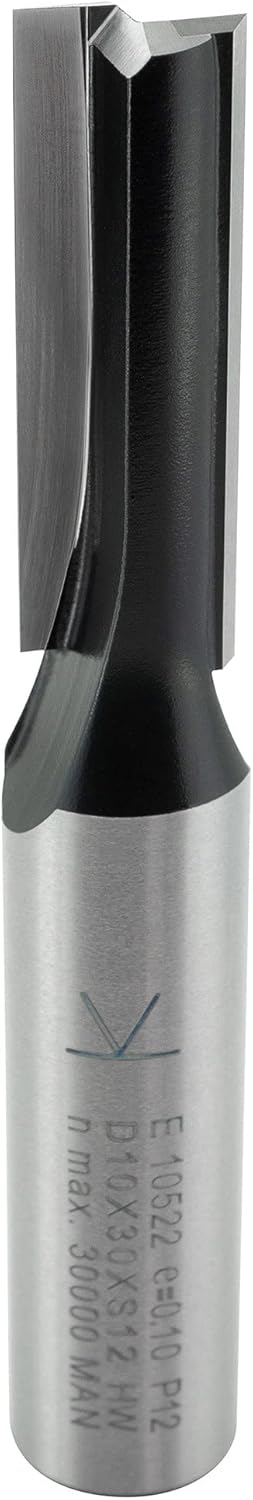 ENT 10522 Nutfräser HW, Schaft (S) 12 mm, Durchmesser (D) 10 mm, NL 30 mm, SL 40 mm, GL 76 mm D=10 /