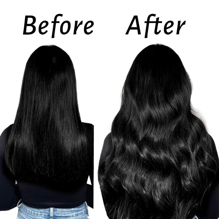 HotLulana Tape Extensions Echthaar Tief Schwarz Extensions Echthaar 20zoll/50cm 50g Skin Weft 100% N