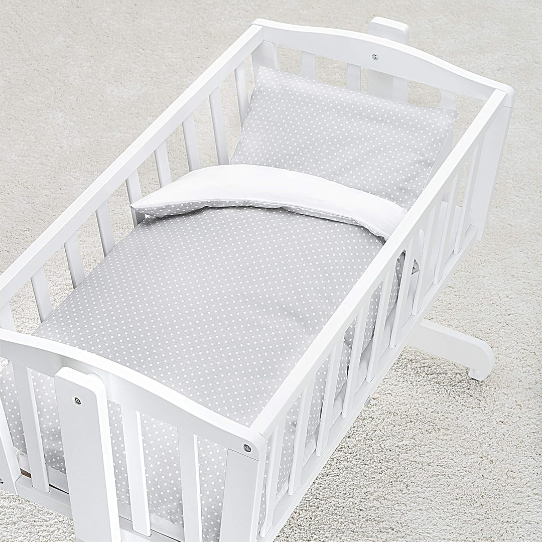 Fillikid Babybettwäsche - Deckenbezug 80x80 cm, Kissenbezug 35x40 cm - 100% Baumwolle - Kinder Bettw