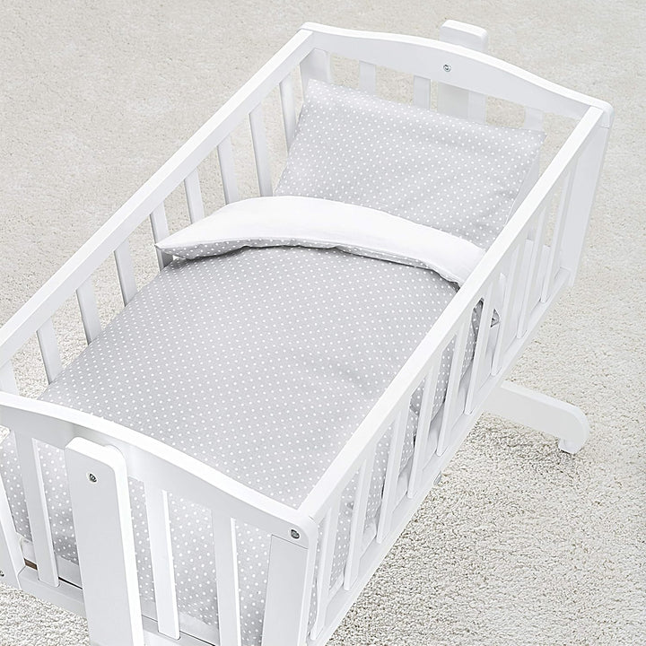 Fillikid Babybettwäsche - Deckenbezug 80x80 cm, Kissenbezug 35x40 cm - 100% Baumwolle - Kinder Bettw