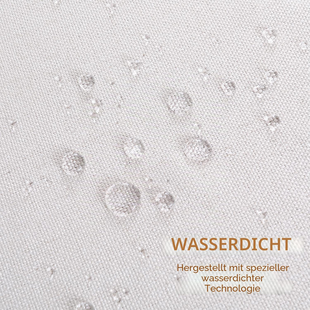 WAITER TREE Tischdecke Leinen Tischdecke Lotuseffekt Tischtuch Abwaschbar Tischdecke Eckig Tischwäsc