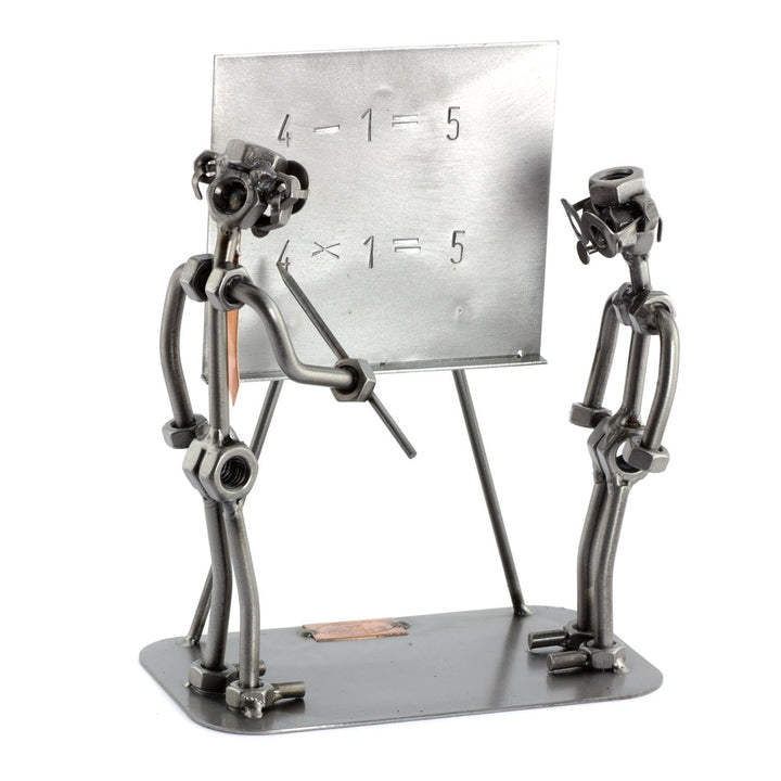 Steelman24 I Schraubenmännchen Lehrer Mit Schüler I Made in Germany I Handarbeit I Geschenkidee I St