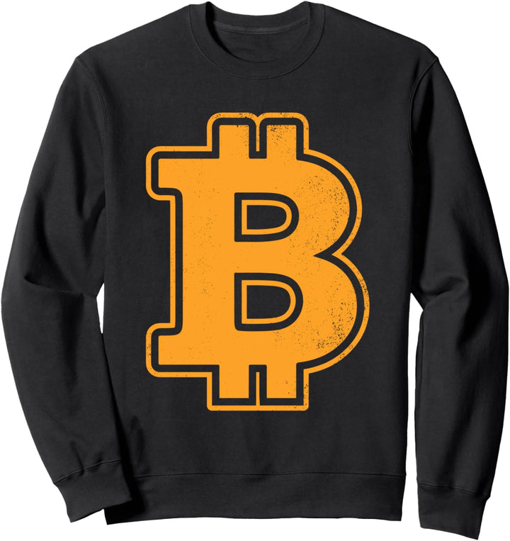 Bitcoin Logo Unterstützung Krypto Währungsblockkette Sweatshirt