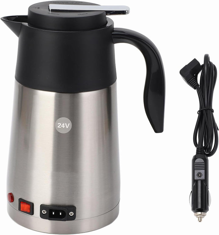 Wasserkocher Für LKW 24 Volt Edelstahl + Pp 24V Wasserkocher LKW Tragbare 1300Ml Grosse Kapazität Au