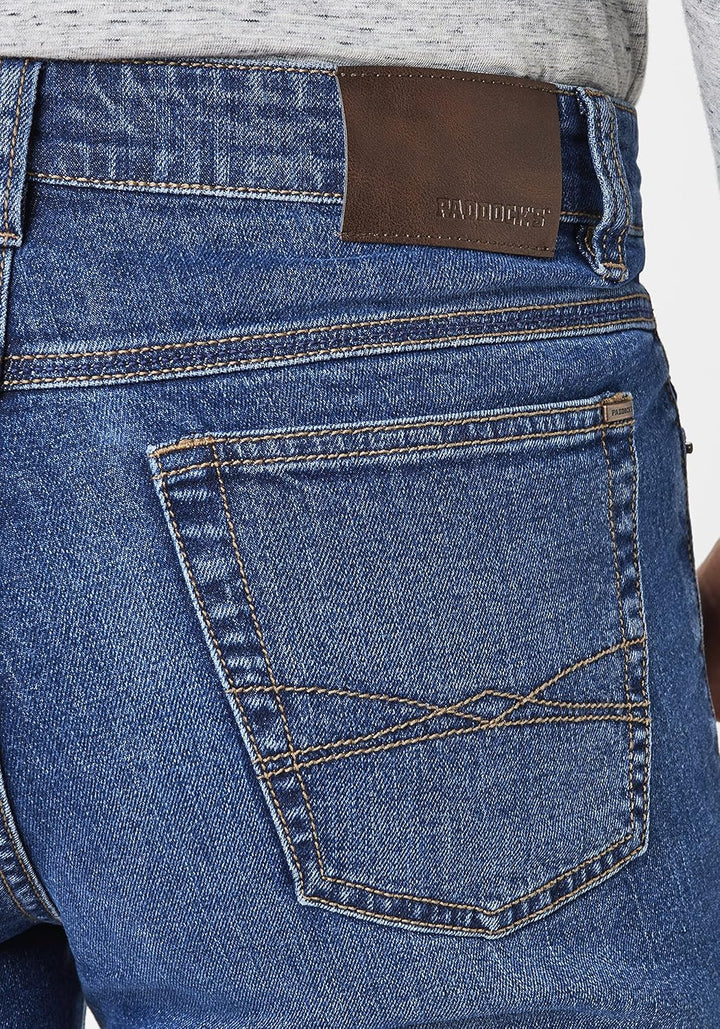 Paddocks Slim-Fit Jeans Motion & Comfort Elastizität Pipe 30W / 32L Deep Blue Moustache Use, 30W / 3