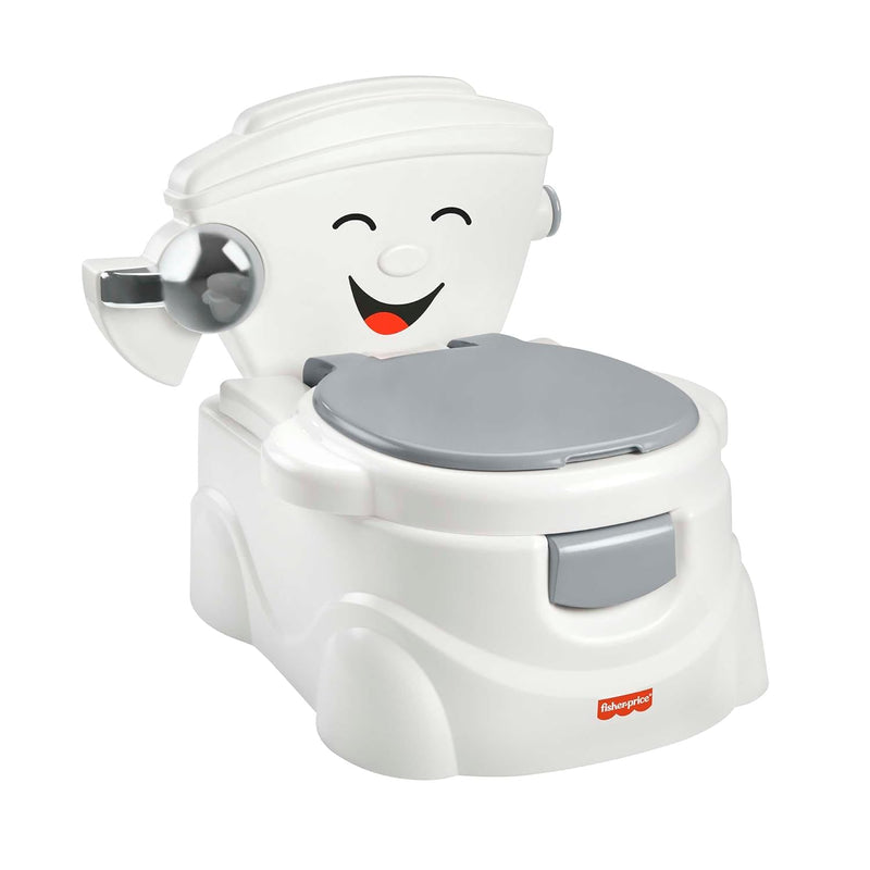 Fisher-Price Meine erste Toilette Töpfchen für Babys, deutsche Version, interaktives Trainingstöpfch