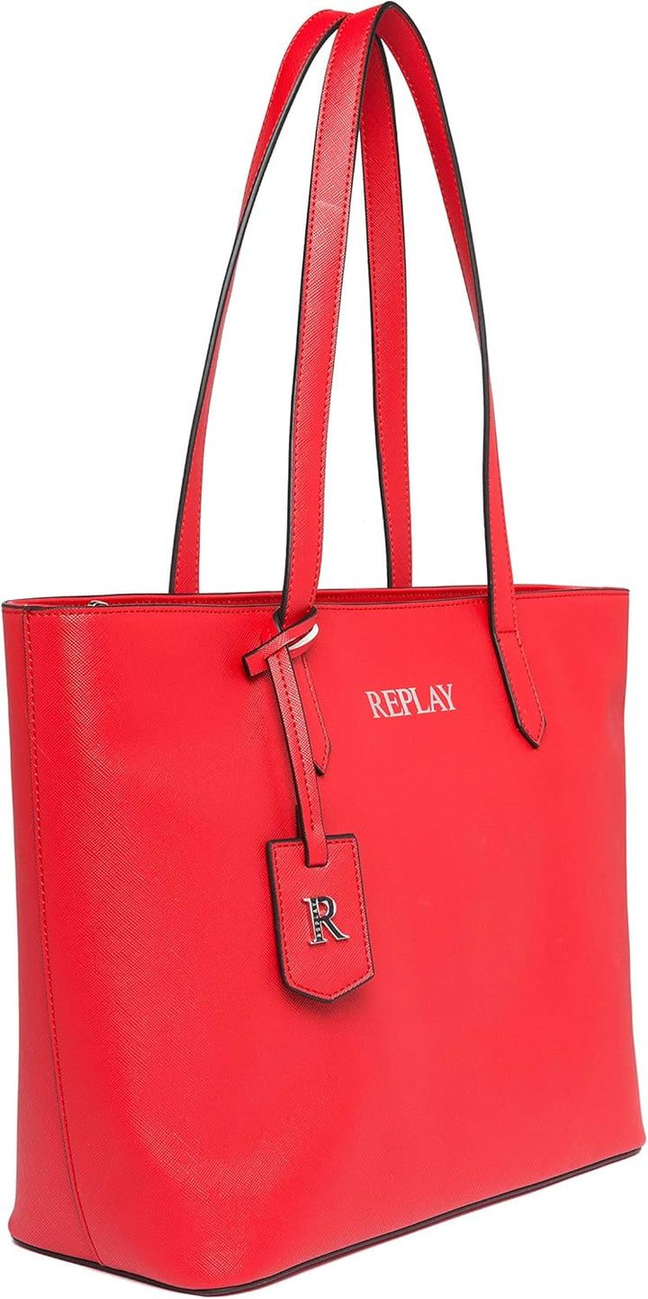 Replay Damen Fw3074 Henkeltasche, UNIC 260 Blood Red, 260 Blood Red
