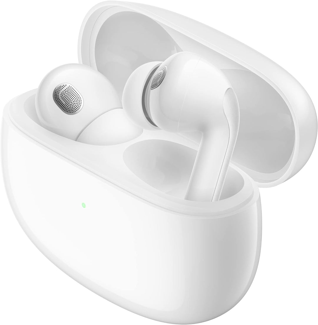 Xiaomi Buds 3T Pro (Gloss White) mit USB-C-Kabel 1 m, Bluetooth 5.2 Verbindung, Geräuschunterdrückun
