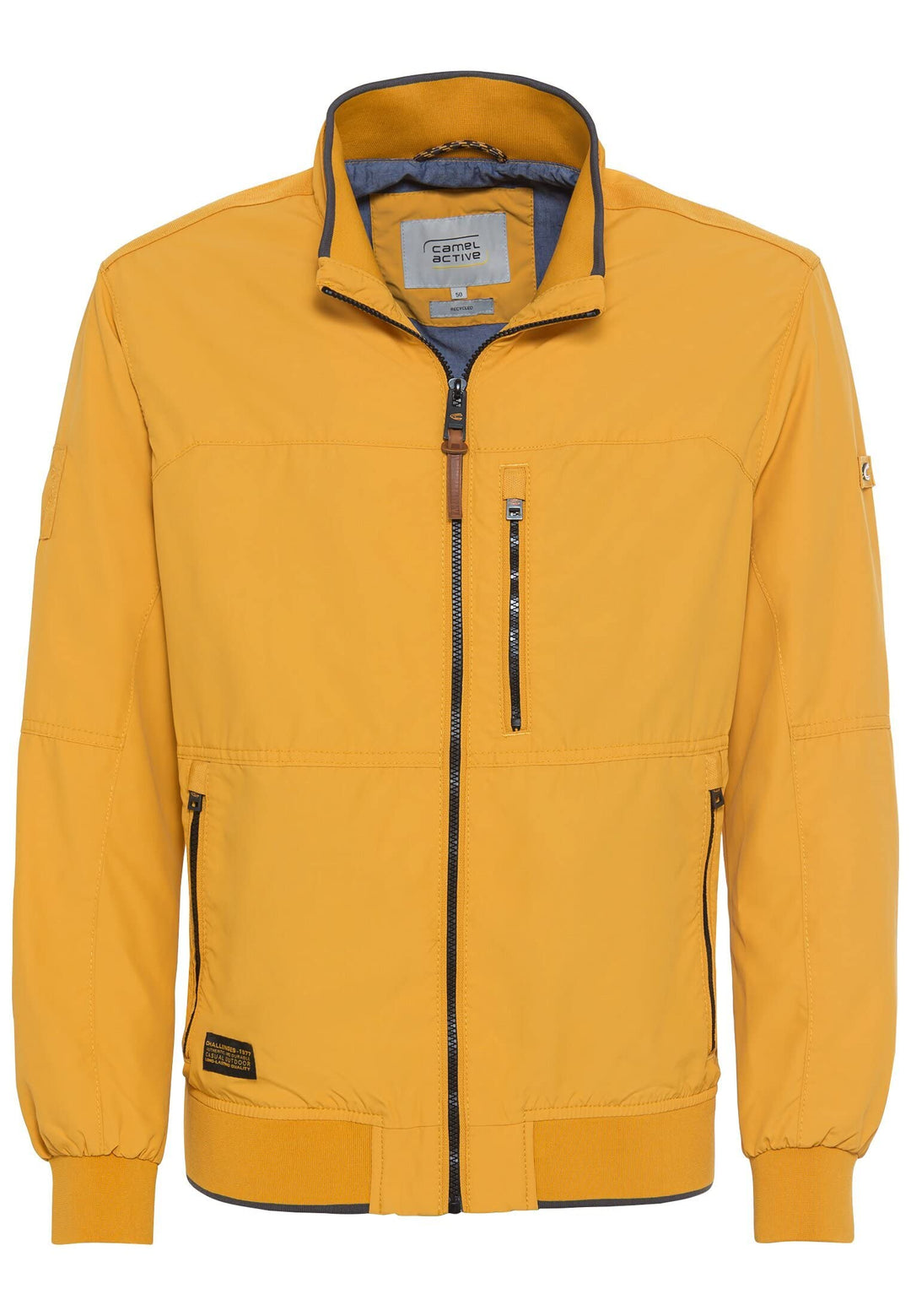 camel active Herren Blouson aus recyceltem Polyester 26 Gelb, 26 Gelb