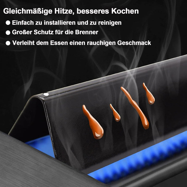7620 Hitzereflektor & 44,5CM Flavorizer Bar für Weber Genesis 300 Series,Brennerabdeckung für Weber