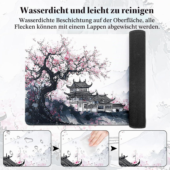 Mauspad XXL, Grosses Mouspad 900x400mm, Gaming Mausepad Improved Precision and Speed, Mousepad mit V