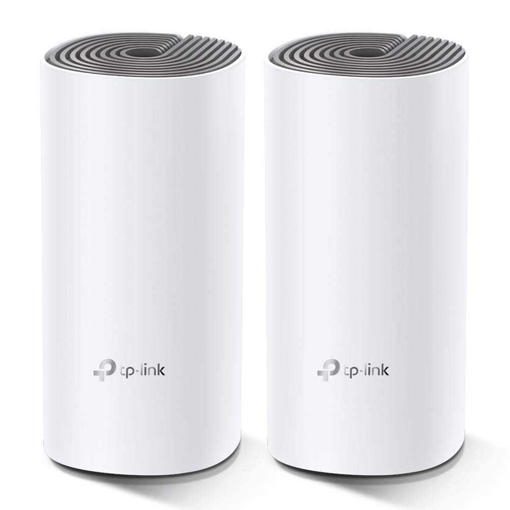 TP-Link Deco E4 Mesh WLAN Set (2er Pack), AC1200 Dual Band Router &amp; Repeater (Reichweite bis zu 260m