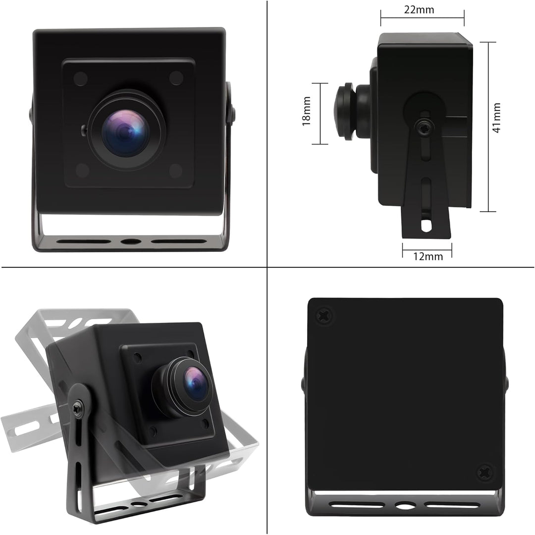 1080P USB Kamera mit Fisheye Lens, 180 Grad Weitwinkel, Hoher Bildfrequenz 100 fps/60 fps/30 fps, Mi