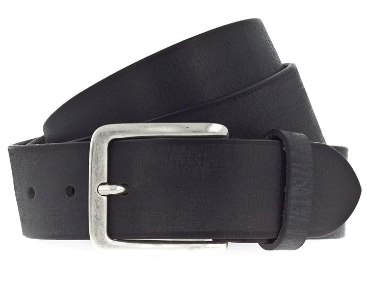 VANZETTI Herren Ledergürtel Made in Germany schwarz 80