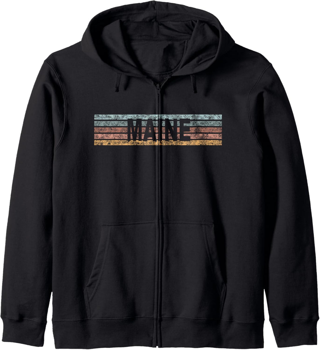 Maine ME USA Retro State Kapuzenjacke