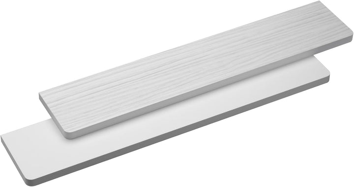 Merveille – Heizkörperregal ohne Bohren – Wendeset Melamin Weiss/Hacienda – Verformungsbeständig – S