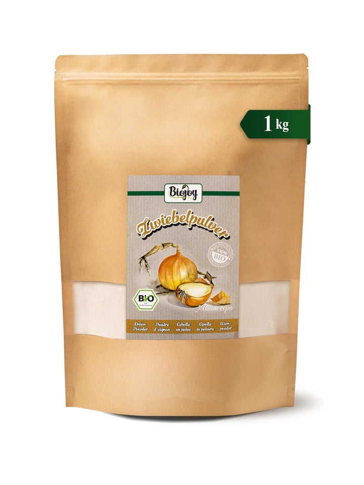 Biojoy BIO-Zwiebelpulver (1 kg), Zwiebeln fein gemahlen (Allium cepa), 1 kg