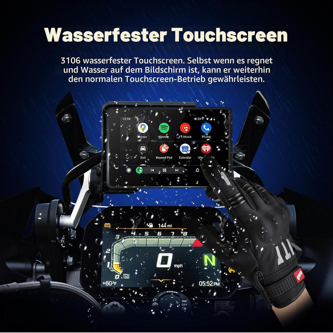 Motorradnavi für BMW, 5 Zoll Kabellos Apple CarPlay &amp; Android Auto Display, Native Wonder Wheel Steu