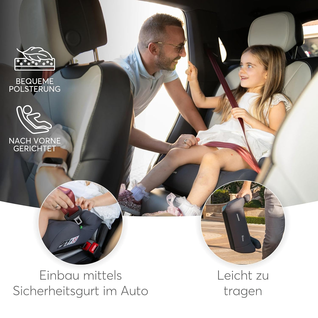 KikkaBoo Sitzerhöhung Auto Kinder i-UP, i-Size, 125-150 cm, Gruppe 3, 7-12 Jahre, 22-36 kg, Leichter
