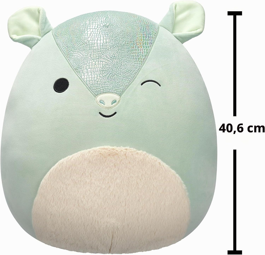 Squishmallows SQCR06649 - Arilla das Gürteltier 40 cm, offizielles Kelly Toys Plüsch, superweiches K