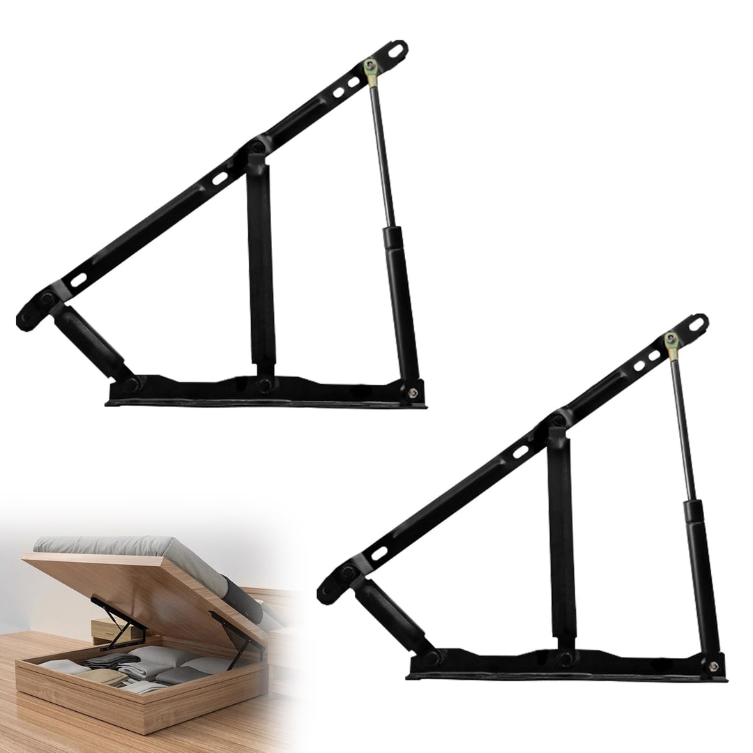2 Stk. Gasdruckfeder, Gasdruckdämpfer 900N/PC Pneumatische Bett Hebemechanismus, Hebescharniere 92KG