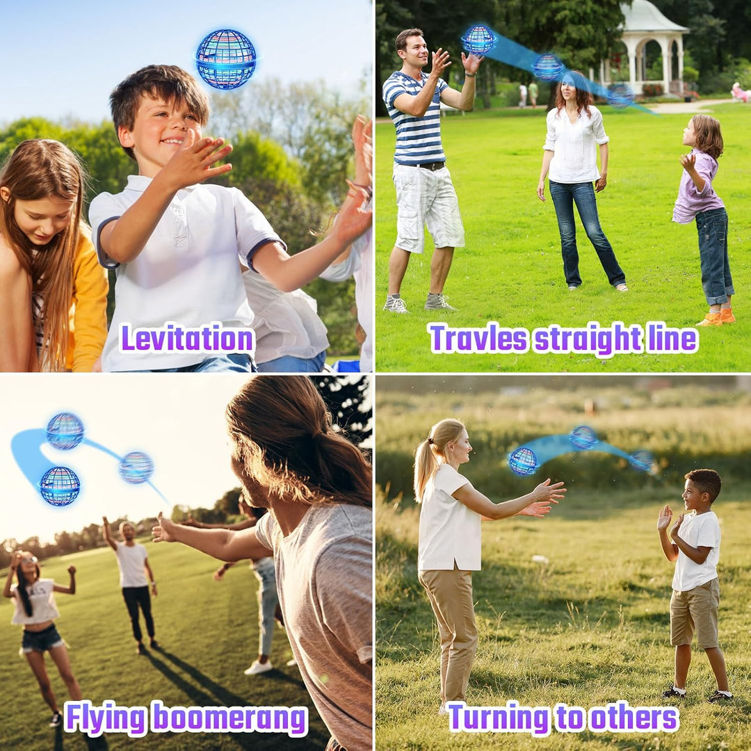 Sosuy 2025 Fliegender Ball Spielzeug FüR Junge, Hover Flying Rotierender Schwebeball Magischer Boome