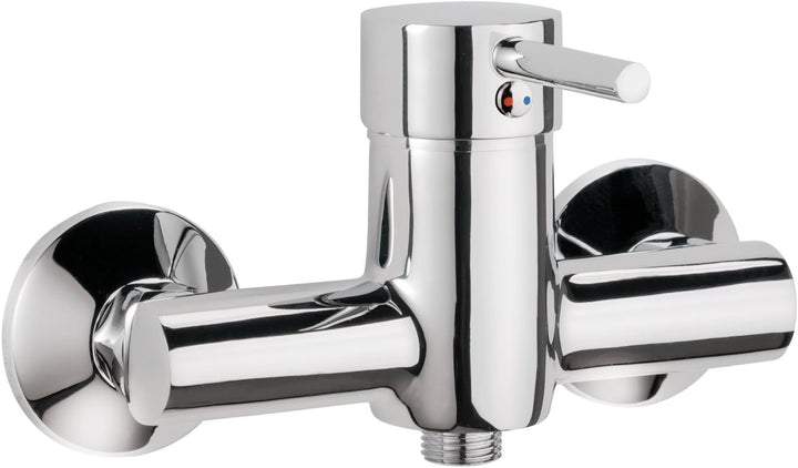 'aquaSu® Einhandmischer Lea für Brause | Chrom | Wasserhahn | Einhebelmischer, Brause