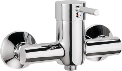 'aquaSu® Einhandmischer Lea für Brause | Chrom | Wasserhahn | Einhebelmischer, Brause