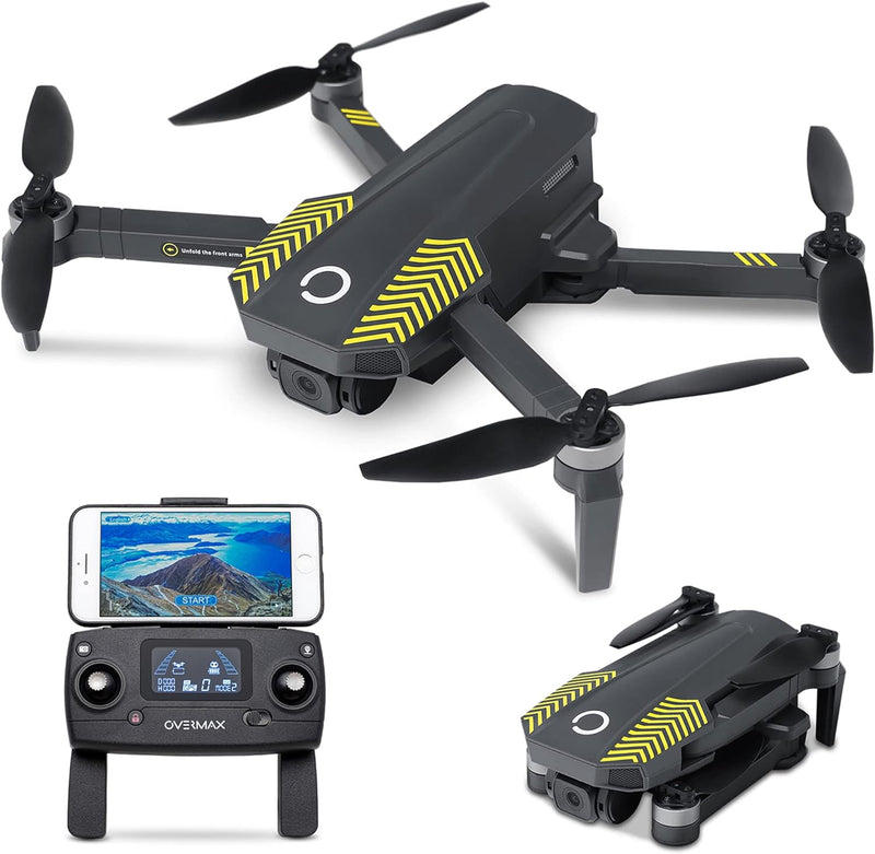 OVERMAX X-Bee 9.5 FOLD RC Ferngesteuerte Drohne mit 4K Kamera, FPV WiFi Live, Klasse C0, GPS, Reichw