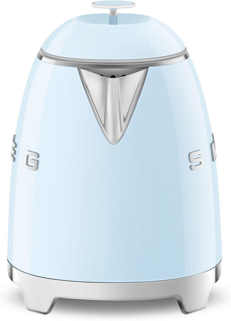 Smeg KLF05PBEU Mini Wasserkocher Blau 0.8 Liter Pastellblau, 0.8 Liter Pastellblau