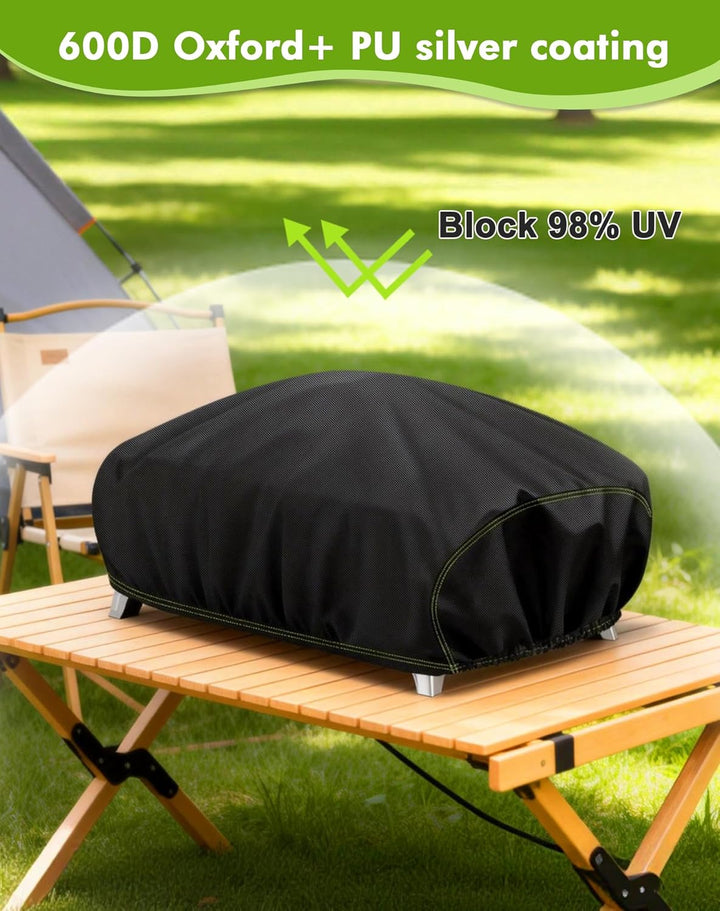 Grillabdeckung Wetterfest für Weber Q1000/Q1200/Q1400, 600D Oxford Grill Abdeckung wetterfest für En