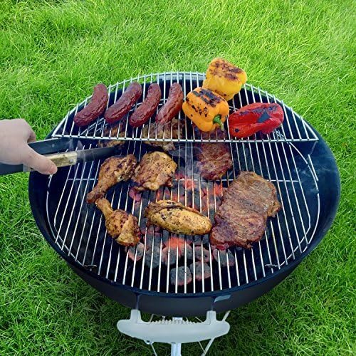 GFTIME 52,3cm Warmhalterost Rund für Weber 57cm Holzkohlegrills, Weber One-Touch, Performer, Grillen