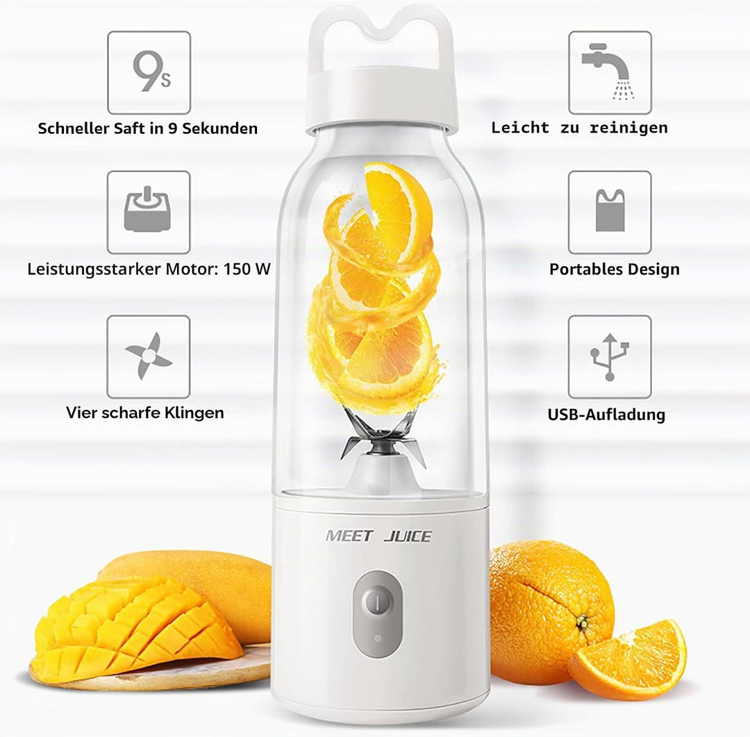 Elektrischer tragbarer Mixer Smoothie-Maker Multifunktionaler wiederaufladbarer USB-Mini-Mixer