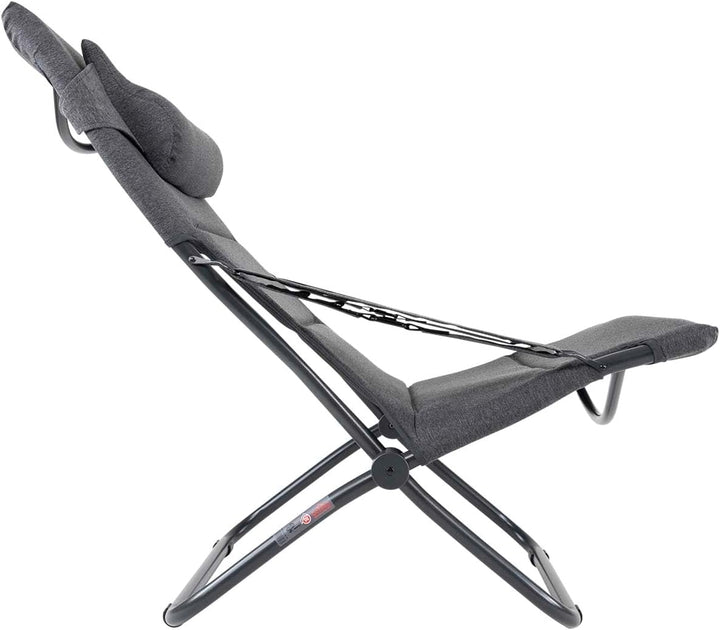 Crespo Campingstuhl AP263 Tex Supreme Garten Liege Stuhl Lounger Klappstuhl Alu Multi, Multi