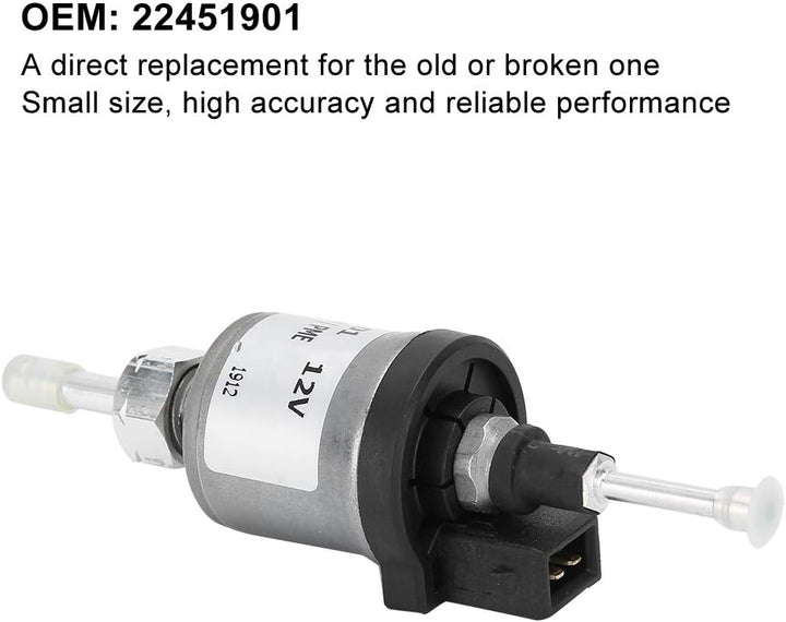 KIMISS Kraftstoffdosierpumpe, Dieselheizung Passend für Eberspacher Airtronic D2 / D4 12V 22451901