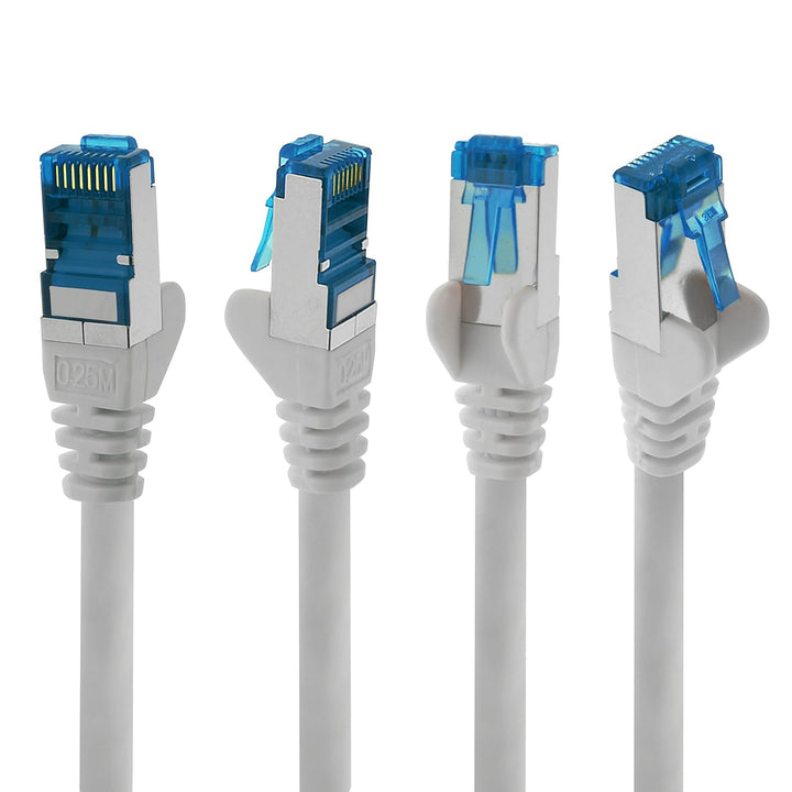 1aTTack.de Patchkabel – 10X 5m Ethernet, Netzwerk, LAN Kabel CAT6a (für Gigabit Netzwerke, Router, S