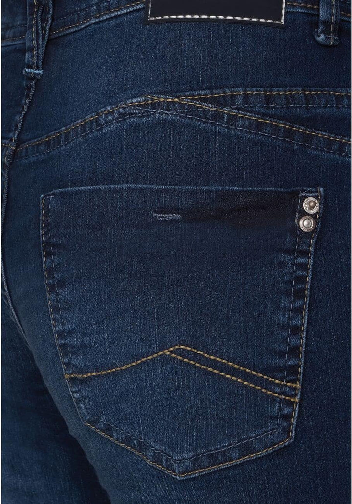 Cecil Damen Jeanshose Loose 27W / 30L Dark Blue Used Wash, 27W / 30L Dark Blue Used Wash