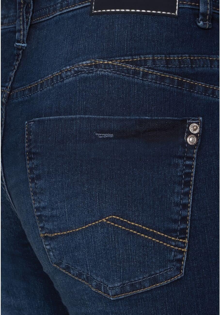 Cecil Damen Jeanshose Loose 27W / 30L Dark Blue Used Wash, 27W / 30L Dark Blue Used Wash