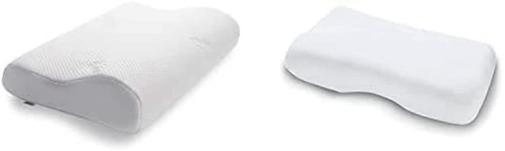 TEMPUR Original Schlafkissen, ergonomisches Nackenstützkissen für Seiten- und Rückenschläfer, Weiss,